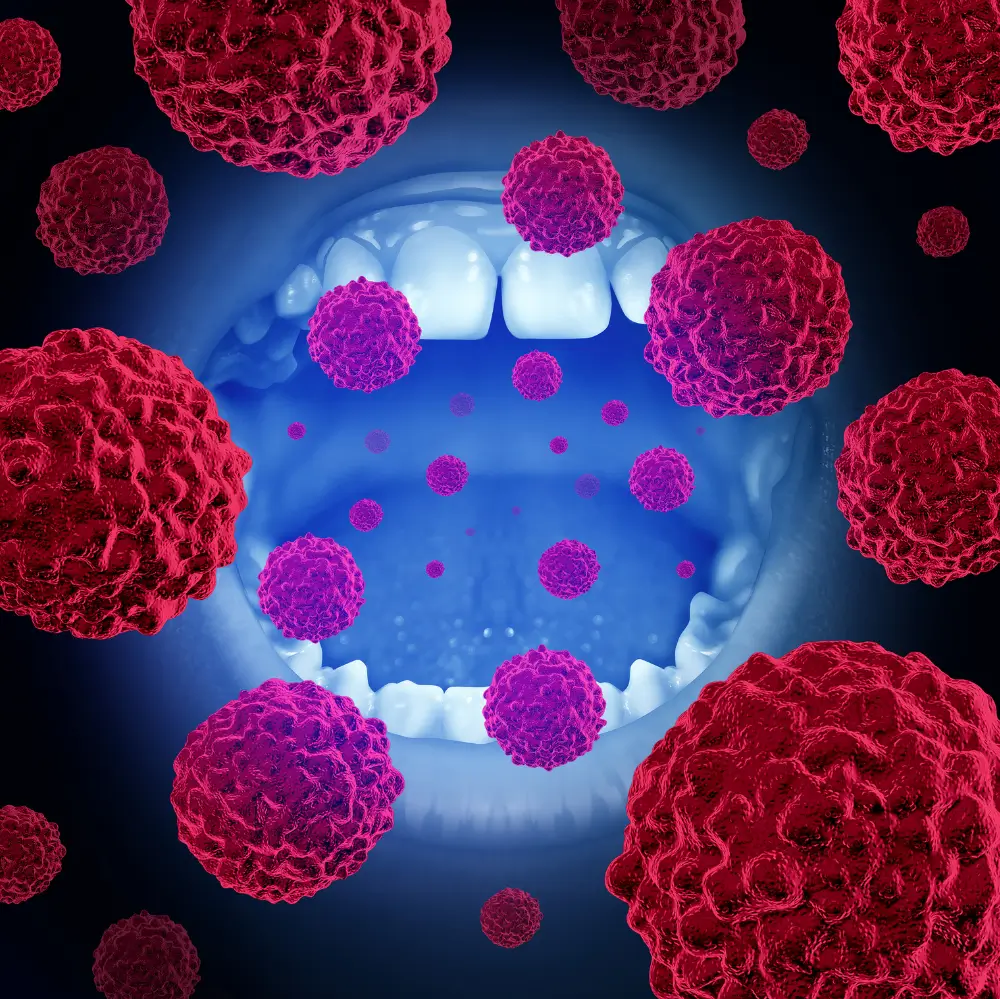 Velscope handheld device used for advanced oral cancer screening and diagnostics.